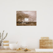 Turner - Schifffahrt mit Fischern Poster (Küche)
