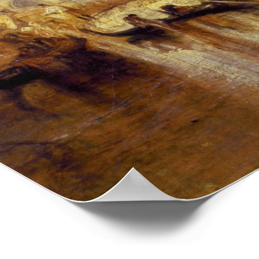 Turner - Seufzerbrücke, Venedig Poster (Ecke)