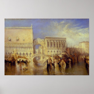 Turner - Seufzerbrücke, Venedig Poster