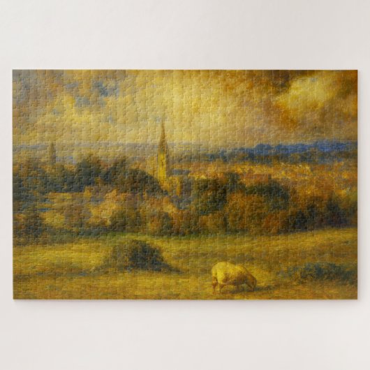 Turner Style Somerset Sheep Rural Landscape Puzzle (Horizontal)