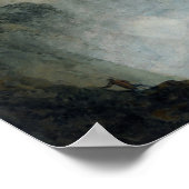 Turner - Tivoli mit Tempel von Sybil und Cascades Poster (Ecke)