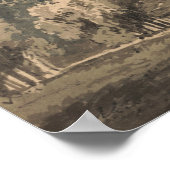 Turner - Wasserfall Lodore Cumberland Poster (Ecke)