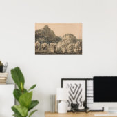 Turner - Wasserfall Lodore Cumberland Poster (Heimbüro)