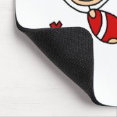 Turnerin an den Ringen Mousepad (Ecke)