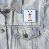 Turnerin beim Handstand Button (Beispiel)