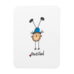 Turnerin beim Handstand Magnet
