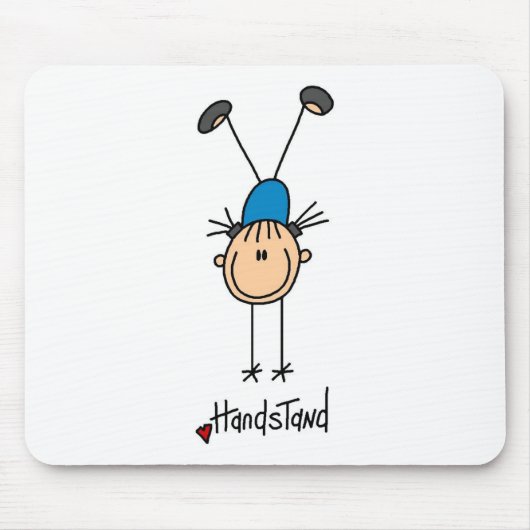 Turnerin beim Handstand Mousepad (Vorne)