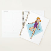 Turnerin im lila Leotard Planer (Anzeige)