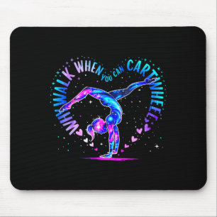 Turnerin, nur ein Mädchen, das Turnen für Frauen l Mousepad