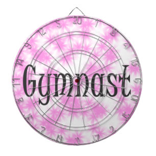 Turnerin Pink und Weiß Dartscheibe