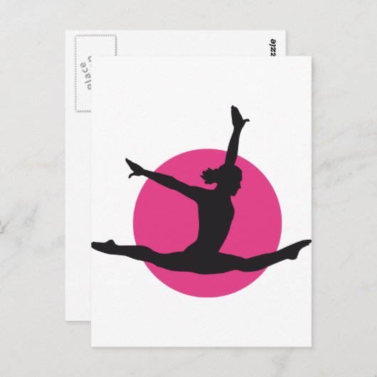 Turnerin Postkarte (Vorne/Hinten)