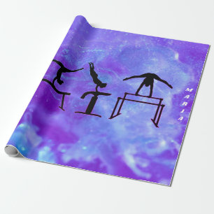 Turnerinnen Galaxy Geschenkpapier