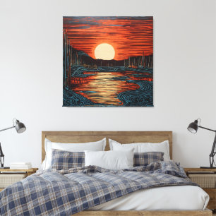 Turners Twilight Harbour Leinwanddruck