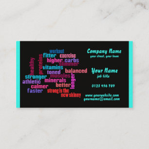 Turnhalle, Sportverein oder Trainer-Visitenkarte 2 Visitenkarte