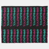 Turnhalle Turner Kritzeln Fleece-Decke Fleecedecke (Vorderseite (Horizontal))