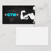 Turnhalle und Fitnessentwurf Visitenkarte (Vorne/Hinten)