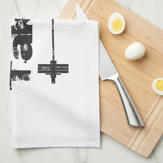 Turnhallen-Tuch Geschirrtuch (Viertel Falte)