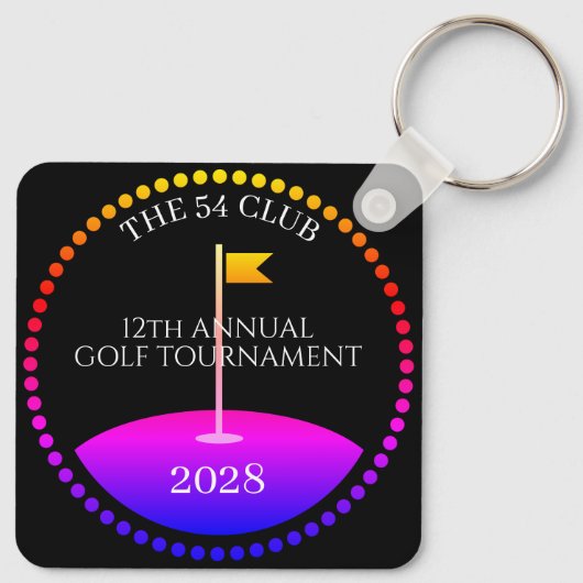 Turnier Golf Equipment modern Schlüsselanhänger (Rückseite)