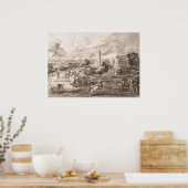 Turnier vor Schloss Steen Poster (Küche)