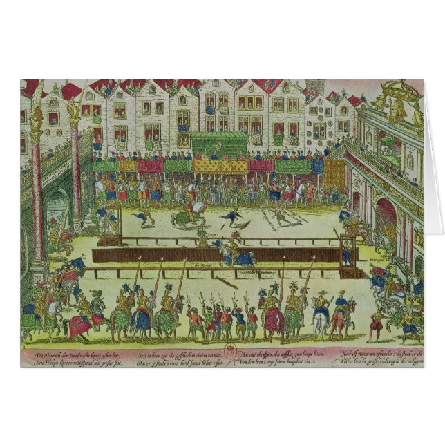 Turnier während welches Henri II (Vorderseite (Horizontal))