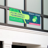 Turnierbanner für Pickleball grün und Aquamarin bl Banner (Äußeres Gebäude)