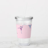 Turniere auf rosa acryltrinkbecher (Rückseite)