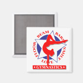 Turniere, Gymnastik Magnet (Vorderseite/Rückseite)