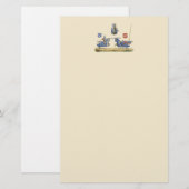 Turnierende Ritter - mittelalterliches Thema Briefpapier (Vorne/Hinten)