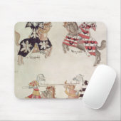 Turnierende Ritter, von Sir Thomas Holmes' Book Mousepad (Mit Mouse)