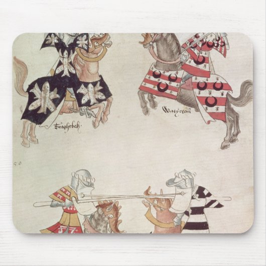 Turnierende Ritter, von Sir Thomas Holmes' Book Mousepad (Vorne)