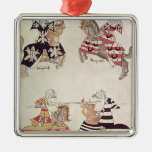 Turnierende Ritter, von Sir Thomas Holmes' Book Silbernes Ornament