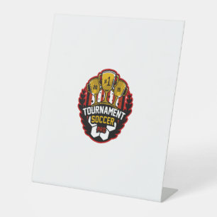 Turnierfußball Sockelschild