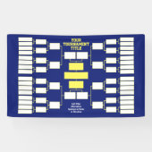 Turnierhalterung blau gelb - 32 Teams Banner (Horizontal)