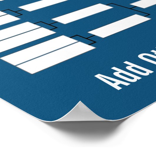 Turnierhalterung blau poster (Ecke)