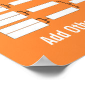Turnierhalterung Poster (Ecke)