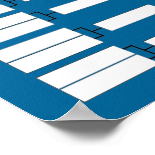 Turnierhalterung Poster (Ecke)