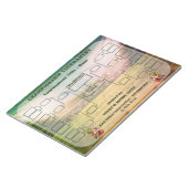 Turnierhalterung - Vierkampf zwischen Bulldoggen Notizblock (angewinkelt)