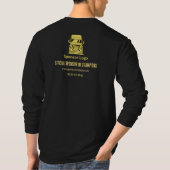 Turniername Sponsor des Schachklub-Turniers auf de T-Shirt (Rückseite)