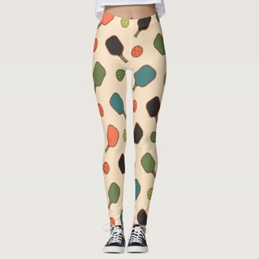 Turnierplatz für Pop Pickleball Paddle Leggings (Vorderseite)