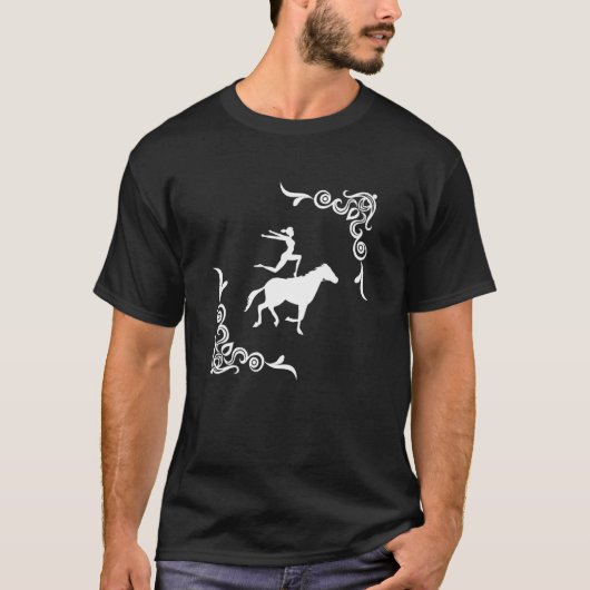 Turnierreiten Pferd Voltigieren T-Shirt (Vorderseite)