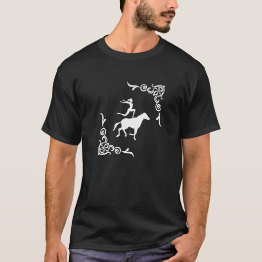 Turnierreiten Pferdvoltigieren T-Shirt (Vorderseite)