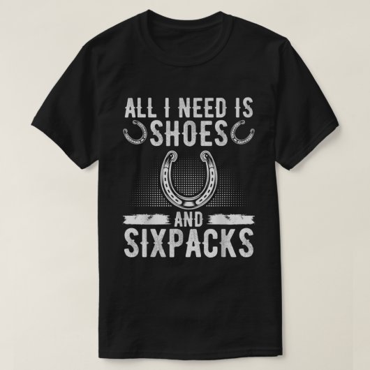 Turnierschuhe und Sixpacks T T-Shirt (Design vorne)
