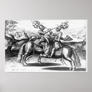 Turnierszene zwischen Henri IV und Antoine Poster