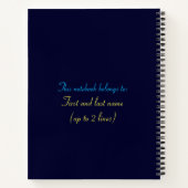 Turning C Jump Navy mit ukrainischem Blau und Gelb Notizblock (Rückseite)