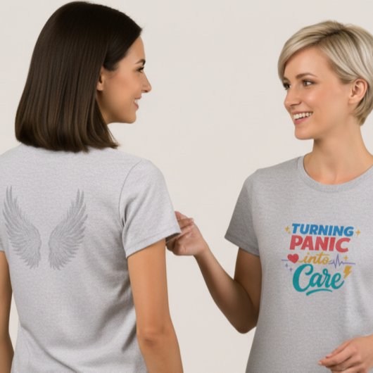 Turning Panic into Care Frontline Nurse T-Shirt