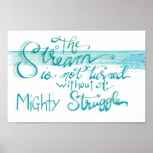 Turning the Stream Poster (Vorne)