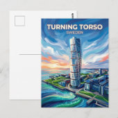 Turning Torso Schweden Postkarte (Vorne/Hinten)