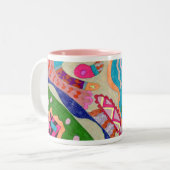 Turnip, Abstrakte Kunst Tasse (Vorderseite Links)