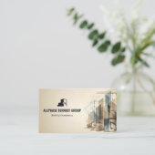 Turnkey Construction Services | Brown Sktech Visitenkarte (Stehend Vorderseite)