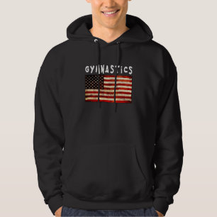Turnkunst Grunge American USA-Flagge Hoodie